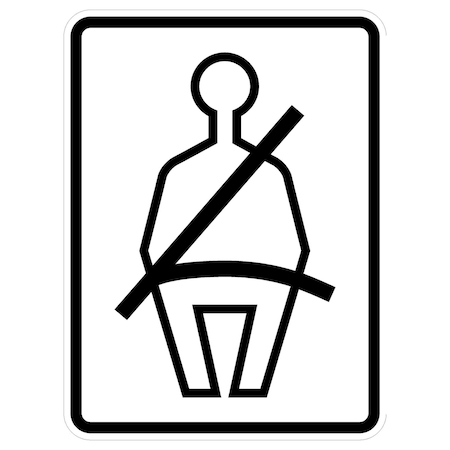 Sign Solutions Usa 24 in Height, 18 in Width, Aluminum, Vertical Rectangle DUS08HWT1824R16-1